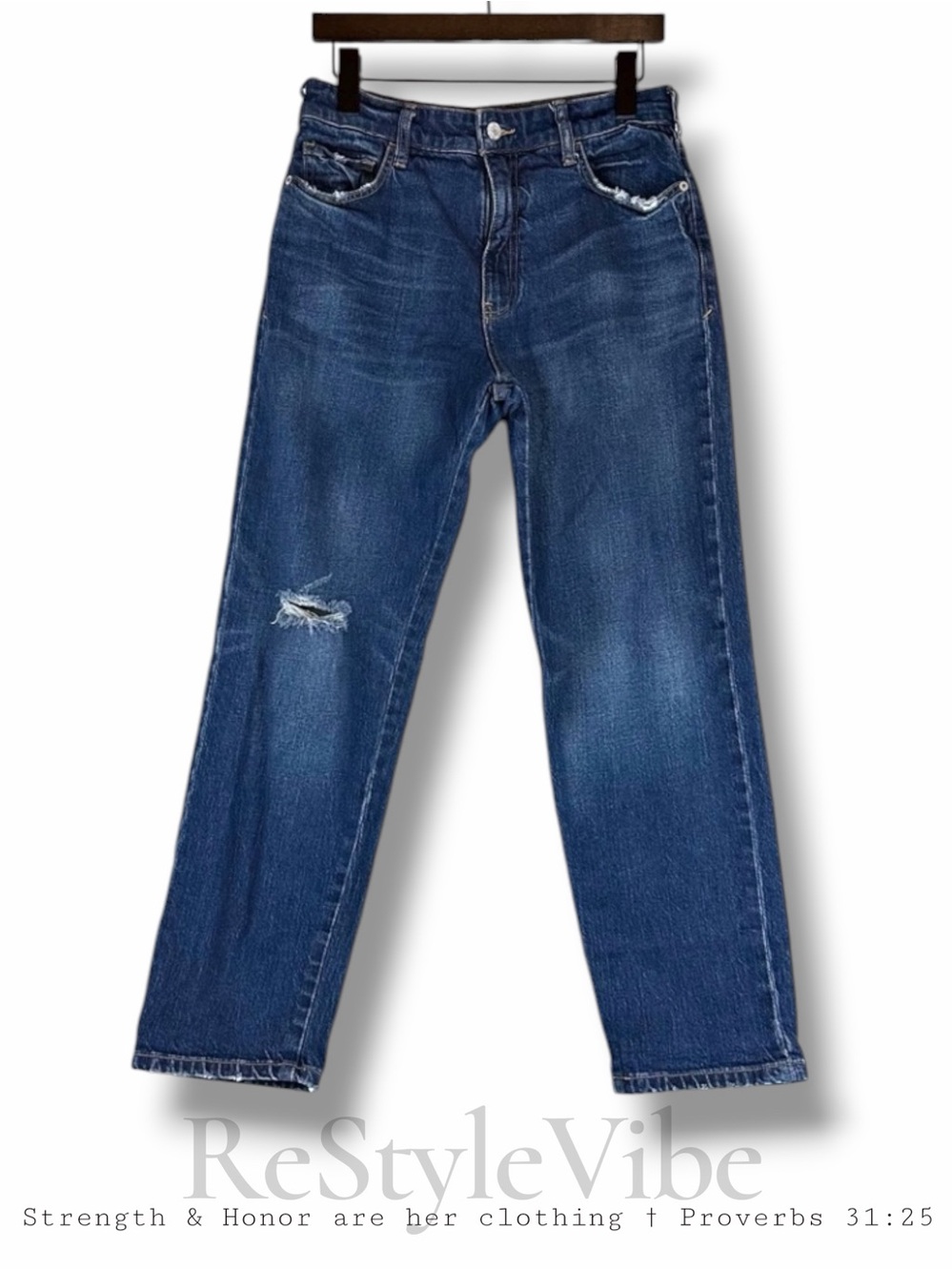PILCRO ANTHROPOLOGIE Women’s Size 26 Denim Jeans High Rise Fit Stretch Boyfriend